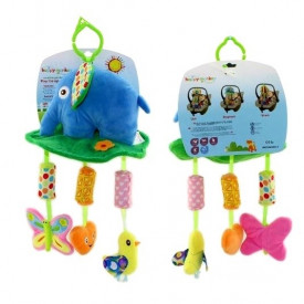 Viseće plišane igračke za bebu - slon i sovica