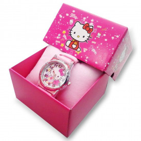 Dečiji ručni satovi za devojčice u poklon kutiji sa omiljenim junacima - Maša i Medved
