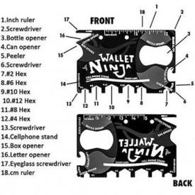 Ninja Wallet 18 u 1 multifunkcionalna alat kartica za sve