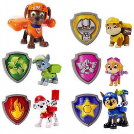 Paw Patrol akcione figure sa transform rančevima i značkom