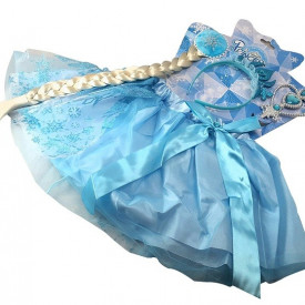 Frozen Elsa ili Ana kostim set - lepršava suknja,kruna,pletenica,čarobni štapić