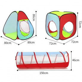 3u1 Sklopivi dečiji šator tunel