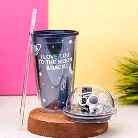 Galaxy edicija LED čaša sa slamčicom