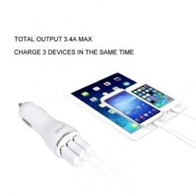 GOLF auto punjač 3 x USB 3.4A