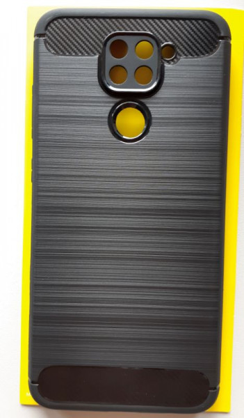 TPU maska BRUSHED za Xiaomi Redmi Note 9 2020 (6.53") crna
