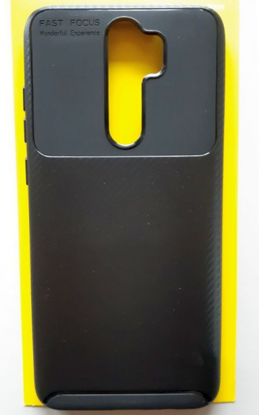TPU maska CARBON za Xiaomi REDMI Note 8 Pro 2019 (6.53") crna