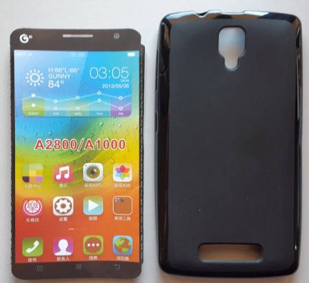 TPU maska Pudding za Lenovo A1000 2014 (4.0") CRNA