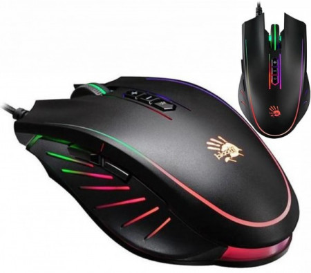 Gejmerski miš A4Tech A4-Q81-CURVE Bloody, NEON X-Glide, 500-3200 Dpi, USB