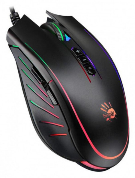 Gejmerski miš A4Tech A4-Q81-CURVE Bloody, NEON X-Glide, 500-3200 Dpi, USB