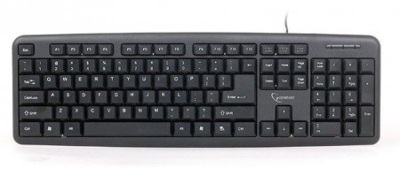 Žična USB tastatura Gembird KB-U-103 , 104 tastera, US raspored, crna