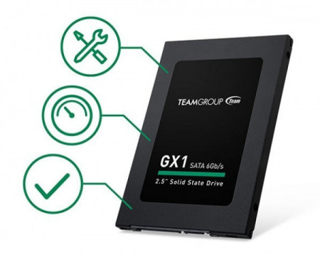 SSD 2.5" SATA3 480GB TeamGroup GX1 T253X1480G0C101 7mm 530/430MB/s