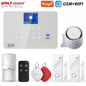 Bežični GSM plus WiFi alarm Wolf Guard YL-007M3GB sa jednim PIR senzorom na 9V