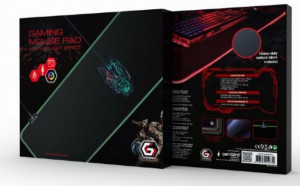 Gejmerska podloga za miša Gembird MP-GAMELED-L od prirodne gume 350x800mm, 4mm RGB LED svetlo, LARGE