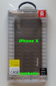 Silikonska maska za iPhone X providna siva Platina