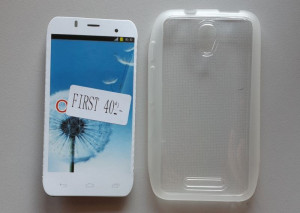 TPU Maska PUDDING Alcatel OT-4024, Pixi First 2015, providna