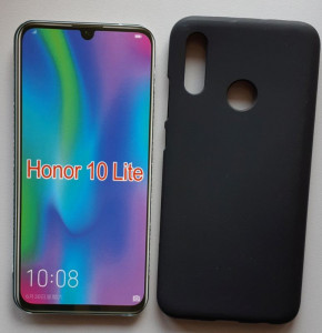 TPU maska Pudding za Huawei Honor 10 Lite 2018, P smart 2019 (6.21") crna