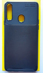 TPU maska CARBON za Samsung SM-A207F Galaxy A20S 2019 (6.5") crna