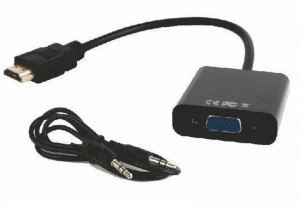 HDMI na VGA adapter + audio Gembird A-HDMI-VGA-06