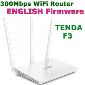 Tenda F3 Bežični AP Ruter, repetitor, N300 1xWAN 3xLAN 3x5dBi fiksne antene
