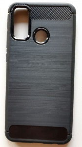 TPU maska BRUSHED za Huawei P Smart 2020 (6.21") crna