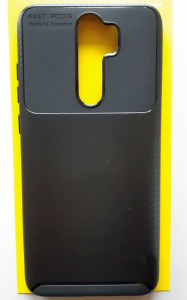 TPU maska CARBON za Xiaomi REDMI Note 8 Pro 2019 (6.53") crna