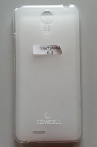 TPU maska za Tesla 6.2 bela - rubovi providni