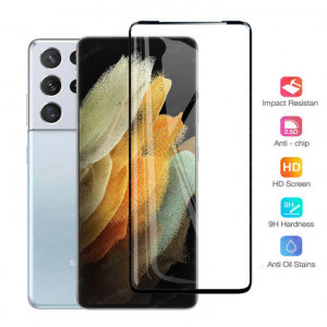 Zaštitno kaljeno staklo 5D Full Glue za SAMSUNG SM-G998F, Galaxy S21 Ultra 2021 (6.8") CRNI RUB