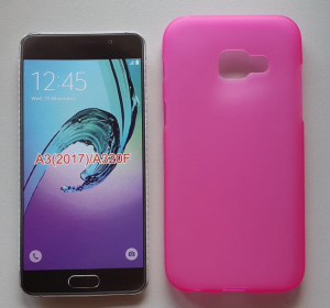 TPU maska Pudding za SM-A320F Galaxy A3 2017, Roza