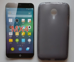 TPU Pudding maska za MEIZU MX4 (5.36") 2014, tamno siva