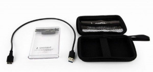 Externo kuciste USB 3.0 za 2.5" SATA hard diskove 9,5mm transparentni, Gembird EE2-U3S9-6