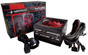 Napajanje ATX Gembird GMB-600-PRO napajanje 600W 80+ BRONZE, PFC,12cm FAN, 20+4pin, 2x4pin,2x 6+2pin, 5xSATA, 2xIDE