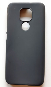 TPU maska Pudding za Moto E7 PLUS 2020 (6.5") crna