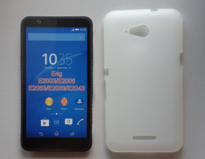 TPU maska Pudding Za Xperia E4G, belo matirana