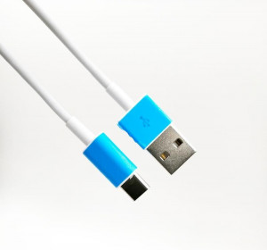USB Data kabl Type C, 20 cm, beli (punjenje i prenos podataka)