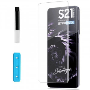 Zaštitno kaljeno staklo 5D FULL GLUE UV za SAMSUNG SM-G998F, Galaxy S21 Ultra 2021 (6.8") zakrivljeno