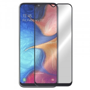 Zaštitno, kaljeno staklo 5D Full Glue za Samsung Galaxy A20E 2019 (5.8") crni rub