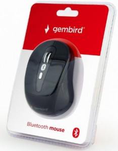 Bežični miš BLUETOOTH optički USB 800-1600Dpi black GEMBIRD MUSWB-6B-01