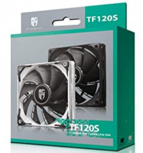 Hladnjak kućista 120x120x25mm, DeepCool TF120S BLACK, VENTILATOR Hydro Bearing 400-1800rpm 64CFM 32DB