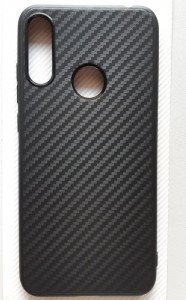 TPU CARBON 0.3mm ultra tanka maska za Huawei Honor 8A, Y6 Pro 2019 (6.09"), crna