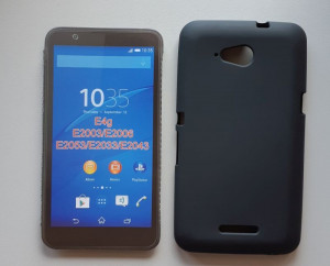 TPU maska Pudding Za Xperia E4G, crna