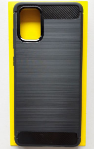TPU maska BRUSHED za Samsung SM-A715F Galaxy A71 2020 (6.7") crna