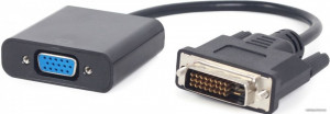 Adapter DVI-D Dual Link 24+1 na VGA ženski Gembird AB-DVID-VGAF-0