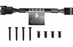 Hladnjak kućista 120x120x25mm, DeepCool TF120S BLACK, VENTILATOR Hydro Bearing 400-1800rpm 64CFM 32DB