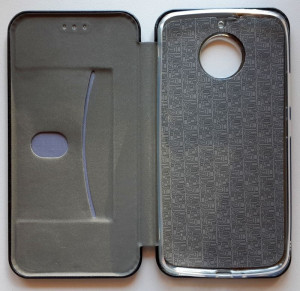 Preklopna futrola LEATHER za Motorola Moto G5S XT1793 2017 (5.2") crna