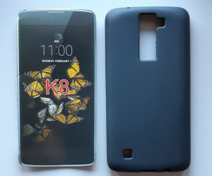 TPU Pudding maska za LG K8 K350N (5.0") 2016, crna