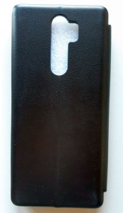 Preklopna futrola LEATHER za Xiaomi REDMI Note 8 Pro 2019 (6.53") crna