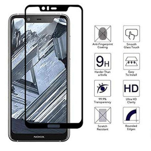 Zaštitno staklo za Nokia 5.1 Plus 2018, Nokia X5 2018 (5.86") Glass 5D FULL GLUE, ZAKRIVLJENO crni rubovi