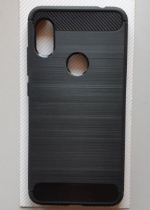 TPU maska BRUSHED za Xiaomi Redmi Note 6 Pro 2018 (6.26"), crna