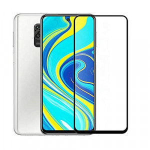 Zaštitno staklo 5D FULL GLUE za Xiaomi Redmi Note 9 2020 (6.53") crni rub