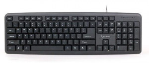 Žična USB tastatura Gembird KB-U-103 , 104 tastera, US raspored, crna